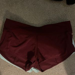 Lululemon maroon shorts
